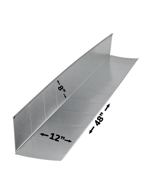 a long rectangular sheet of metal 12 in|12 inch wide sheet of metal.